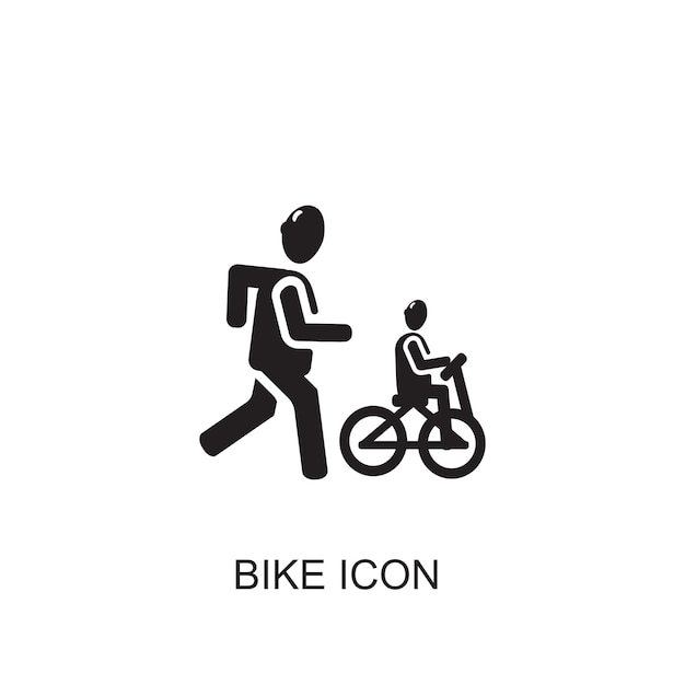 Icono de vector de bicicleta