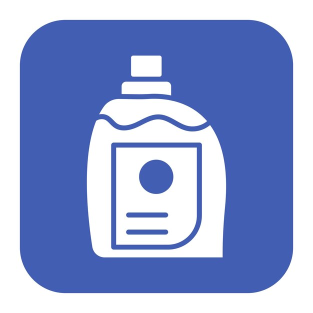 El icono del vector de blanqueador se puede usar para el conjunto de iconos de lavandería