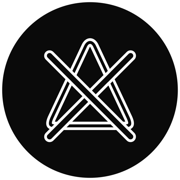 El icono del vector de blanqueo no se puede utilizar para el conjunto de iconos de características de la tela