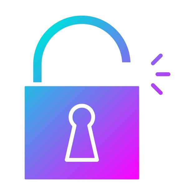El icono del vector de bloqueo se puede usar para el conjunto de iconos de protección y seguridad