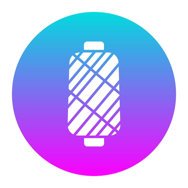 El icono del vector de bobina de hilo se puede usar para el conjunto de iconos de lavandería