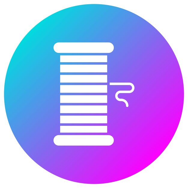El icono del vector de bobina se puede utilizar para el conjunto de iconos de costura