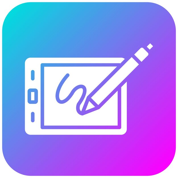 El icono del vector de boceto digital se puede utilizar para el conjunto de iconos de la experiencia del usuario