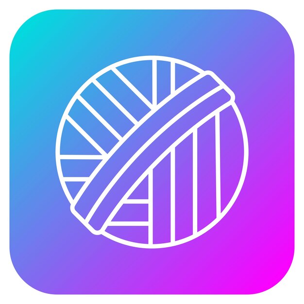 El icono del vector de bola de lana se puede utilizar para el conjunto de iconos de costura