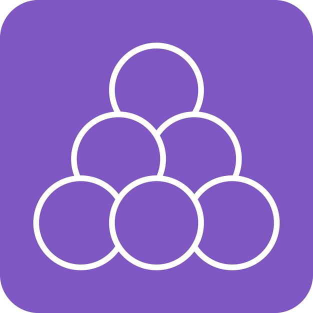 El icono del vector de la bola de nieve se puede usar para el conjunto de iconos de invierno
