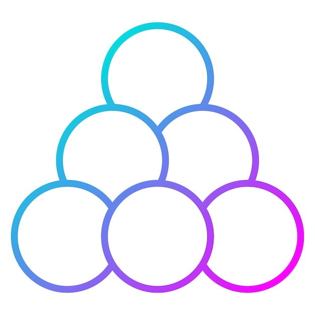 El icono del vector de la bola de nieve se puede usar para el conjunto de iconos de invierno