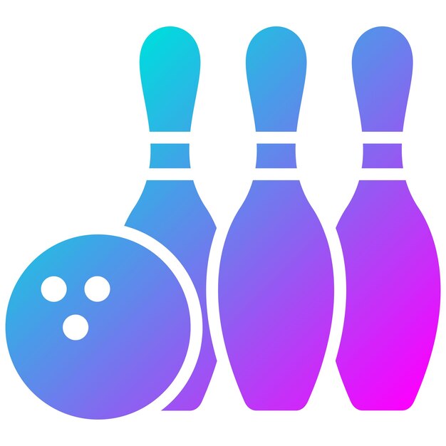 El icono del vector de bolos se puede usar para el conjunto de iconos de bolos