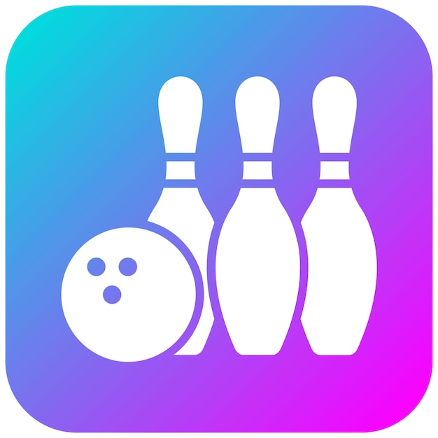 El icono del vector de bolos se puede usar para el conjunto de iconos de bolos