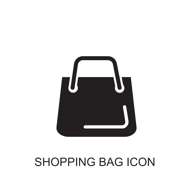 Icono del vector de la bolsa de compras