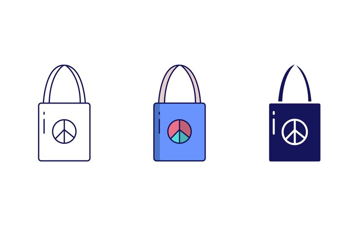 Vector icono de vector de bolsa