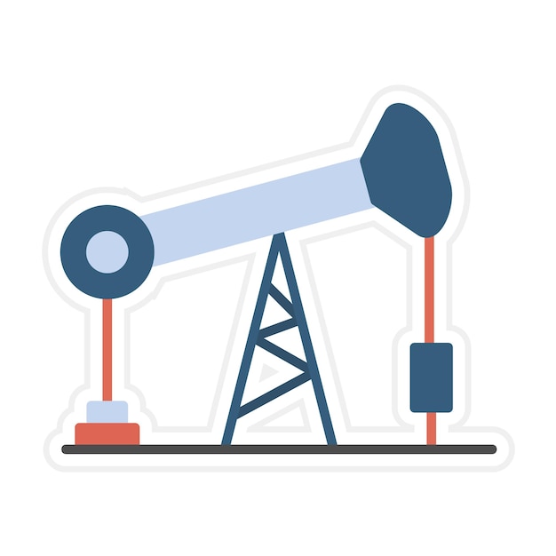 El icono del vector de la bomba de aceite se puede usar para el conjunto de iconos del desierto