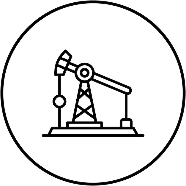 El icono del vector de la bomba de aceite se puede utilizar para el conjunto de iconos de Dubai