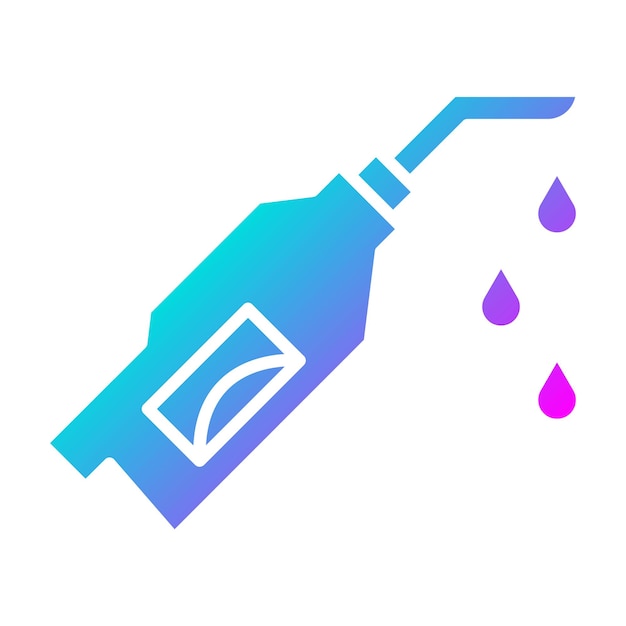 El icono del vector de la boquilla de aceite se puede utilizar para el conjunto de iconos de la industria de la gasolina