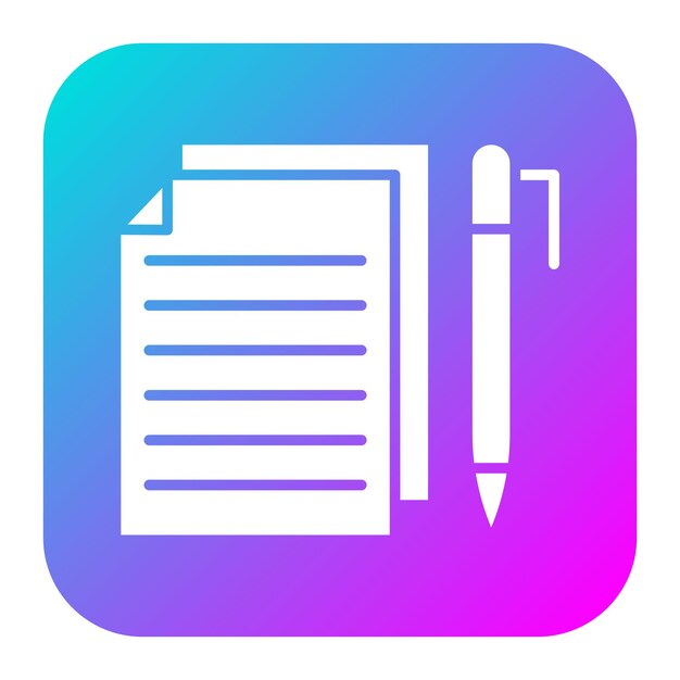 El icono del vector de borrador se puede utilizar para el conjunto de iconos de literatura