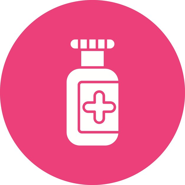 El icono del vector de la botella de pastillas se puede utilizar para el conjunto de iconos de Medicina I