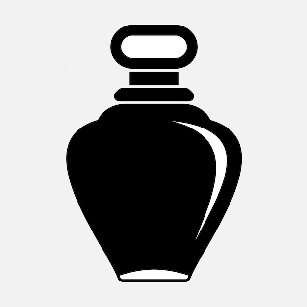 Icono de vector de botella de perfume