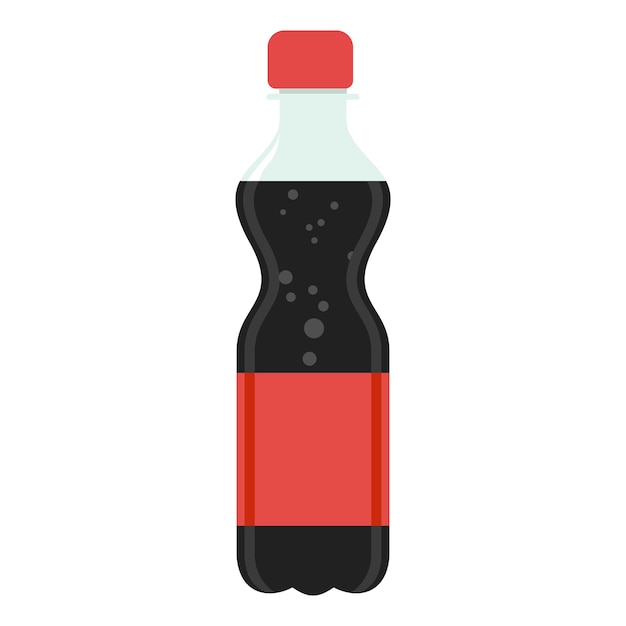 icono de vector de botella de plástico