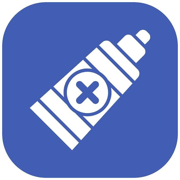 El icono del vector de la botella de ungüento se puede utilizar para el conjunto de iconos de Medicina I