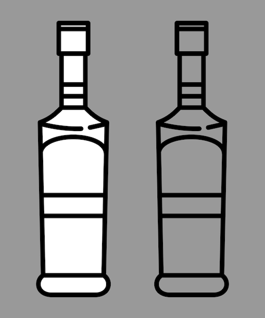 icono del vector de la botella4