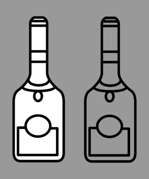 icono del vector de la botella8