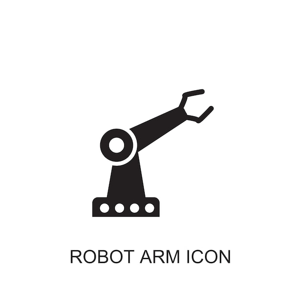 Icono de vector de brazo de robot