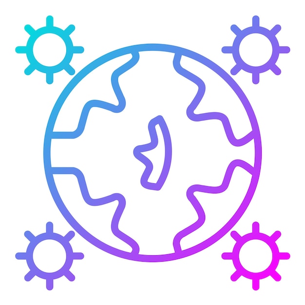 El icono del vector de brote epidémico se puede utilizar para el conjunto de iconos de enfermedades infecciosas