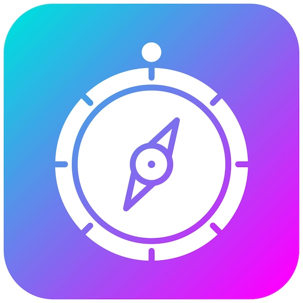 El icono del vector de la brújula se puede usar para el conjunto de iconos de herramientas
