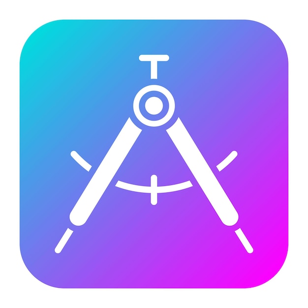 El icono del vector de la brújula se puede usar para el conjunto de iconos de regreso a la escuela