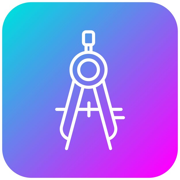 El icono del vector de la brújula se puede usar para el conjunto de iconos de Shoemaker