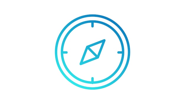 Icono de vector de brújula