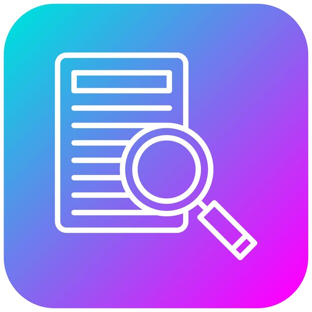 El icono del vector de búsqueda de contenido se puede utilizar para el conjunto de iconos de marketing web