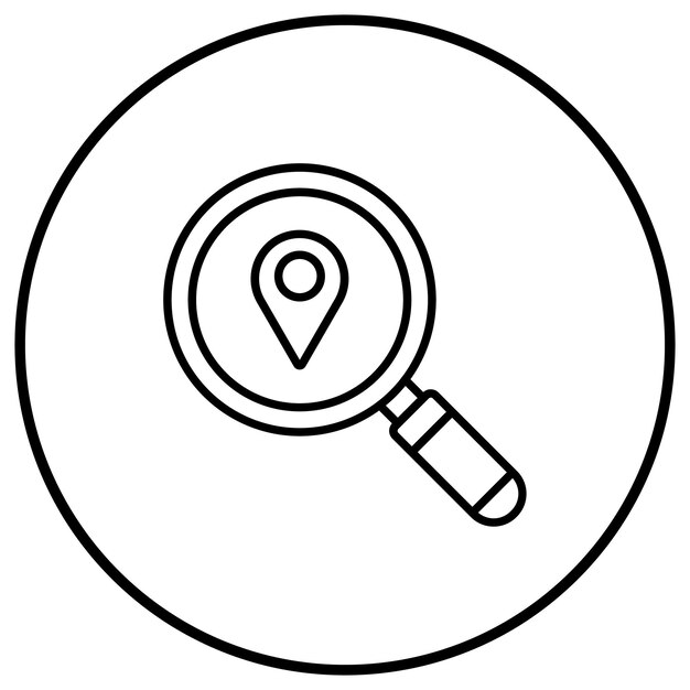 El icono del vector de búsqueda se puede utilizar para el conjunto de iconos de Business Economy
