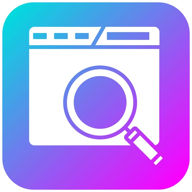 El icono del vector de búsqueda web se puede utilizar para el conjunto de iconos de marketing en línea