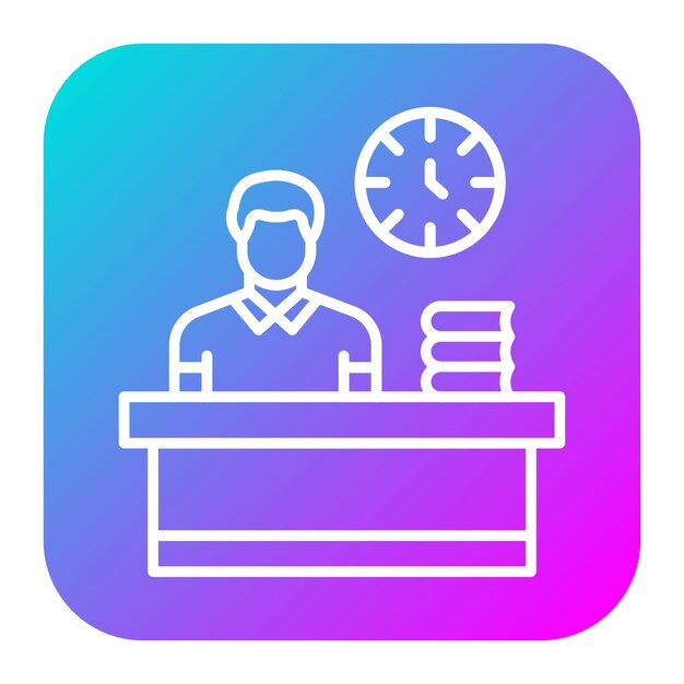 El icono del vector Busy Man se puede utilizar para el conjunto de iconos de búsqueda de empleo