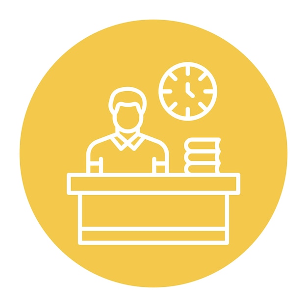 El icono del vector Busy Man se puede utilizar para el conjunto de iconos de búsqueda de empleo