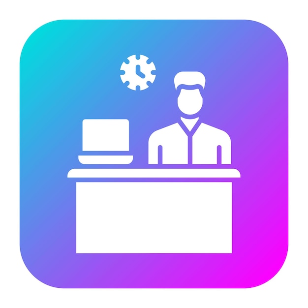 El icono del vector Busy Man se puede utilizar para el conjunto de iconos de capacitación empresarial