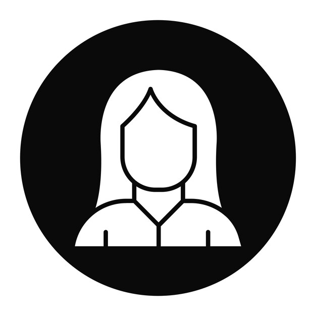 El icono del vector del cabello se puede usar para el conjunto de iconos de cuidado de la piel
