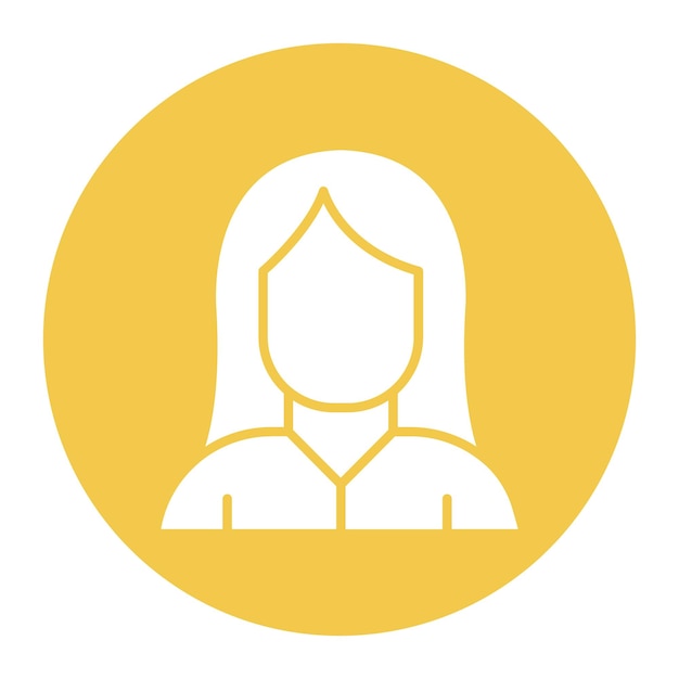 El icono del vector del cabello se puede usar para el conjunto de iconos de cuidado de la piel