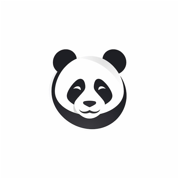 Icono del vector de la cabeza de panda Icono del vector de la cabeza del panda