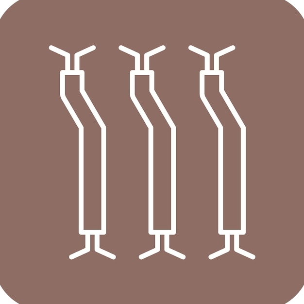 El icono del vector de cableado se puede utilizar para el conjunto de iconos de herramientas de electricista