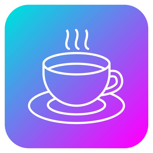 El icono del vector de café se puede usar para el conjunto de iconos de inicio de negocios