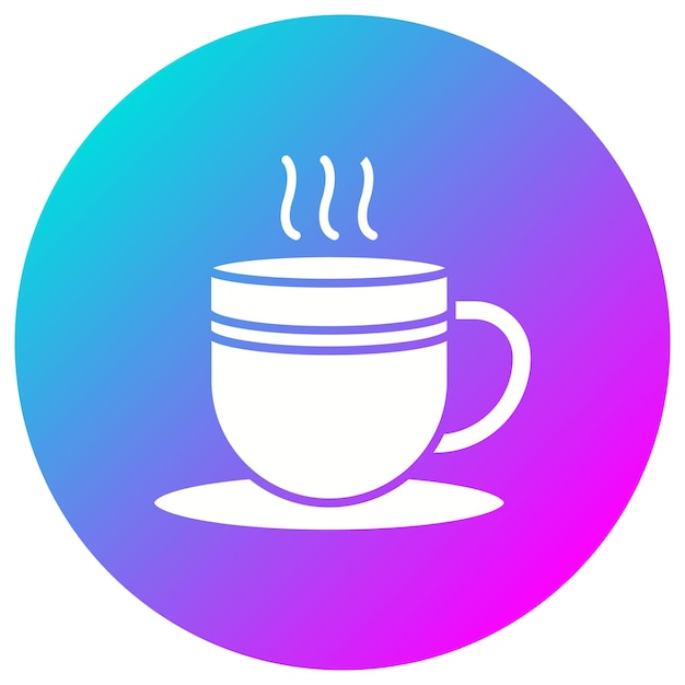 El icono del vector de café se puede usar para el conjunto de iconos de la mañana y el desayuno