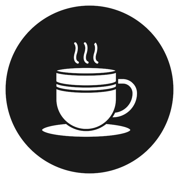 El icono del vector de café se puede usar para el conjunto de iconos de la mañana y el desayuno