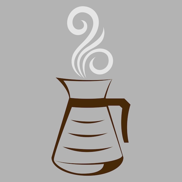 icono del vector del café turco