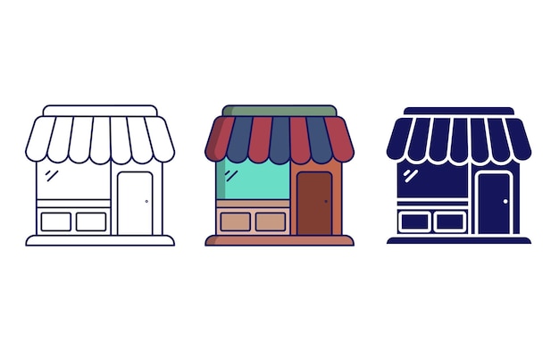 Icono de vector de cafetería