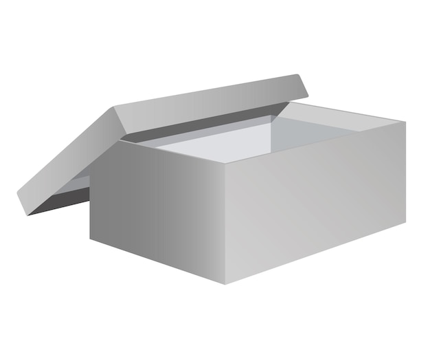 icono de vector de la caja abierta2