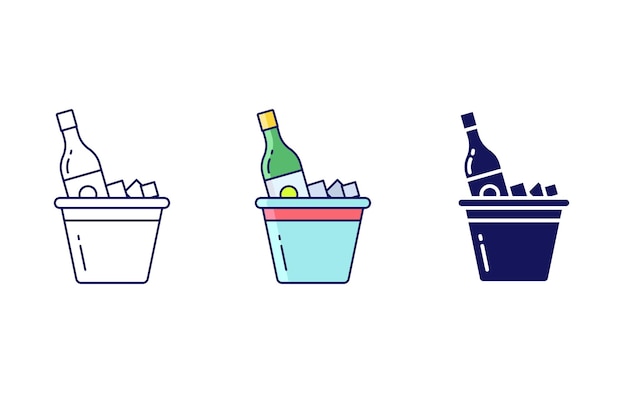 Icono de vector de caja de cerveza