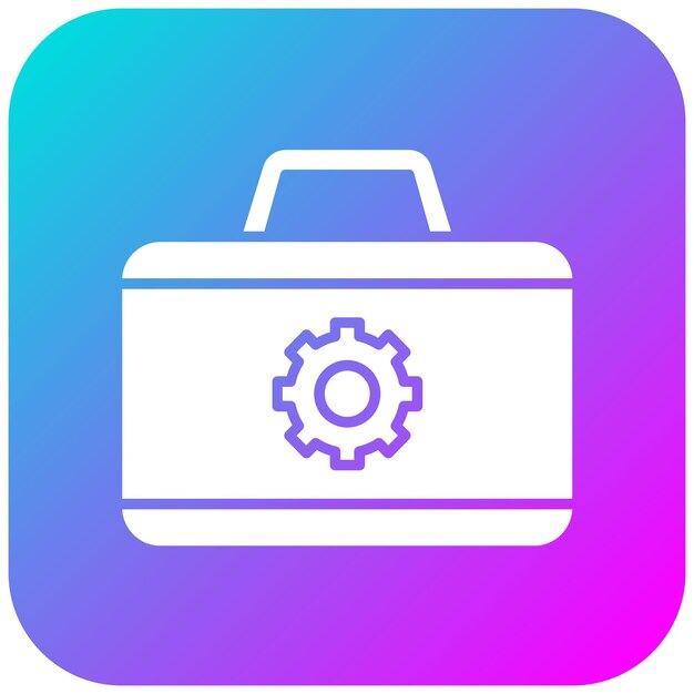 El icono del vector de la caja de herramientas se puede usar para el conjunto de iconos de atletismo