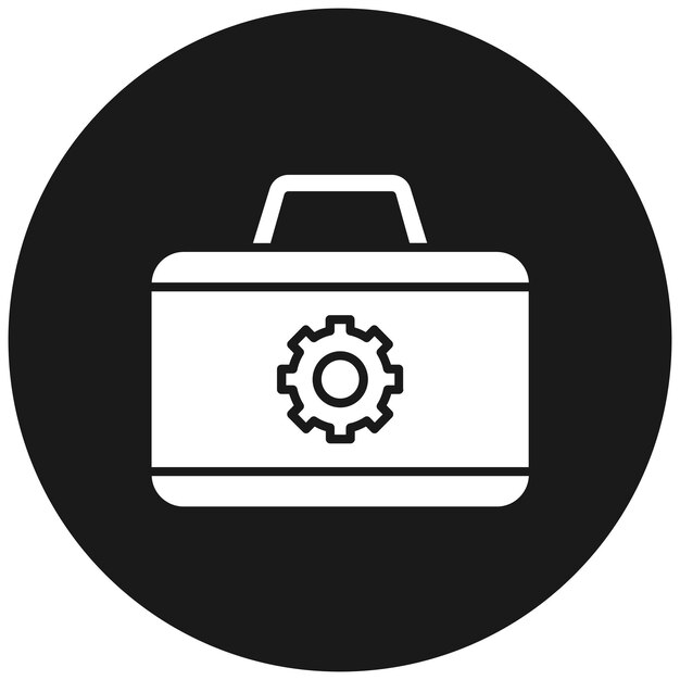 El icono del vector de la caja de herramientas se puede usar para el conjunto de iconos de atletismo
