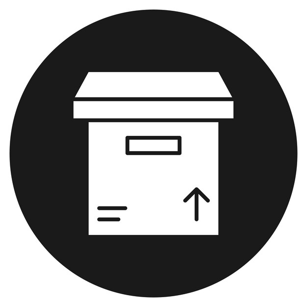 El icono del vector de la caja se puede utilizar para el conjunto de iconos de inicio de negocio